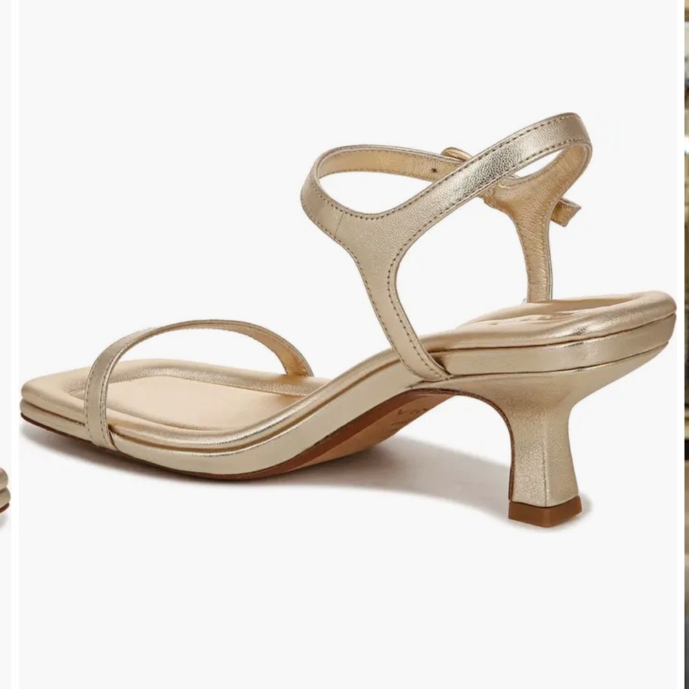 Vince Elegant Gold Women's Sandals - Picture 2 of 3